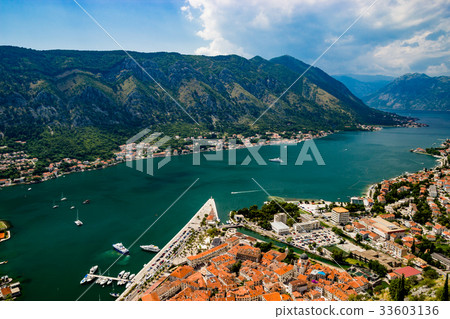 Magnificent view of Kotor Bay Montenegro 33603136