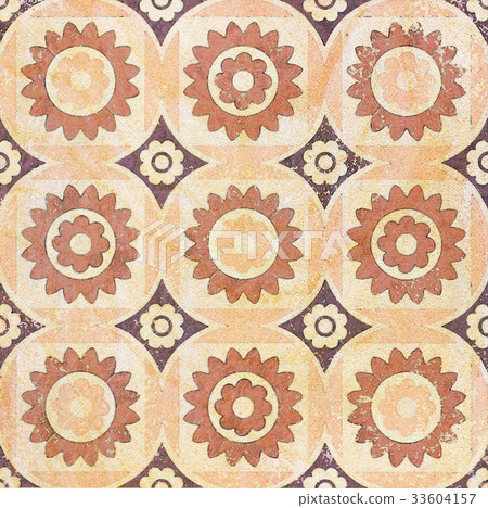 Old decorative sandstone tile background patterns Old decorative sandstone tile background patterns 33604157