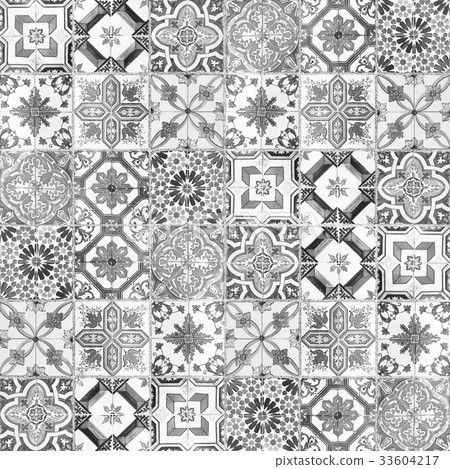 Set marble-stone mosaic texture 33604217