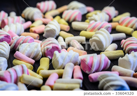 Multicolored Marshmallow Background Multicolored Marshmallow Background 33604320