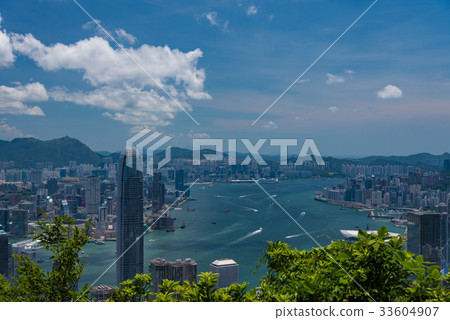 Hong Kong scenery seen from Victoria Peak 33604907