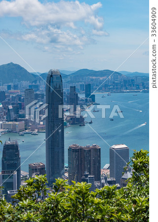 Hong Kong scenery seen from Victoria Peak 33604909
