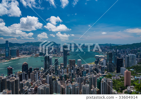Hong Kong scenery seen from Victoria Peak 33604914