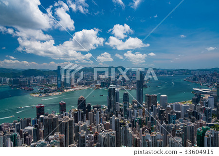 Hong Kong scenery seen from Victoria Peak 33604915