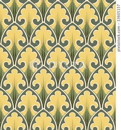 Seamless background curve cross vintage nature Seamless background curve cross vintage nature 33605157