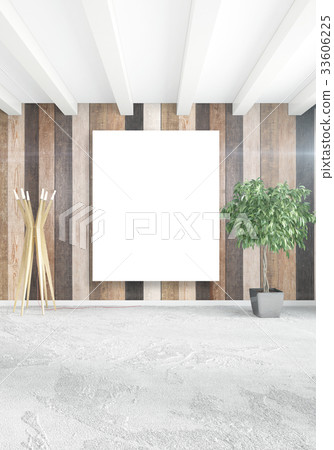 White bedroom minimal Interior design with wood White bedroom minimal Interior design with wood 33606225