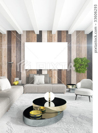 White bedroom minimal Interior design with wood White bedroom minimal Interior design with wood 33606293