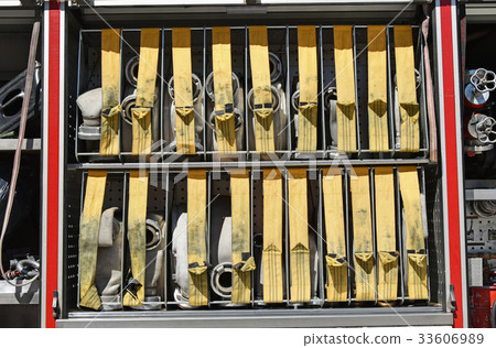 Hose reels of the fire engine 33606989