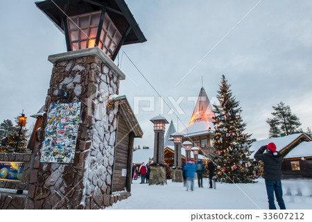 Rovaniemi-Santa Claus Village in Finland in New Year 33607212