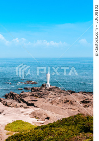 Lighthouse at Jogashima island, Miura, Japan. Lighthouse at Jogashima island, Miura, Japan. 33608102