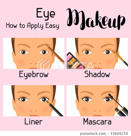 Eye makeup how to apply easy. Information banner Eye makeup how to apply easy. Information banner 33608258