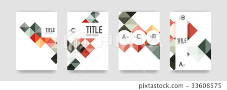 Set of brochure cover templates 33608575