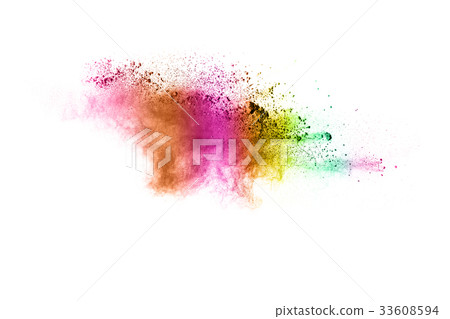 The explosion of color powder. The explosion of color powder. 33608594