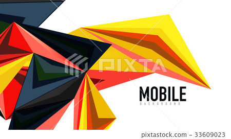 Modern triangle presentation template Modern triangle presentation template 33609023