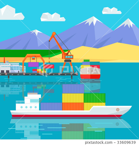 Ship Worldwide Warehouse Delivering. Logistics Ship Worldwide Warehouse Delivering. Logistics 33609639