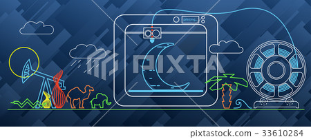 3d printing figures on 3d printer 33610284