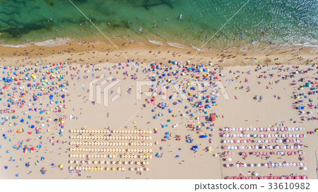 Aerial. Conceptual view from the sky of the beach Aerial. Conceptual view from the sky of the beach 33610982