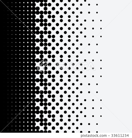 Halftone dots on white background Halftone dots on white background 33611234