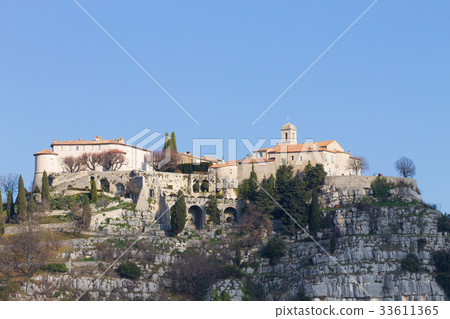Gourdon village day view, France Gourdon village day view, France 33611365