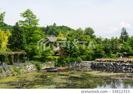 Karuizawa lake garden of beauty like a picture postcard 33612353