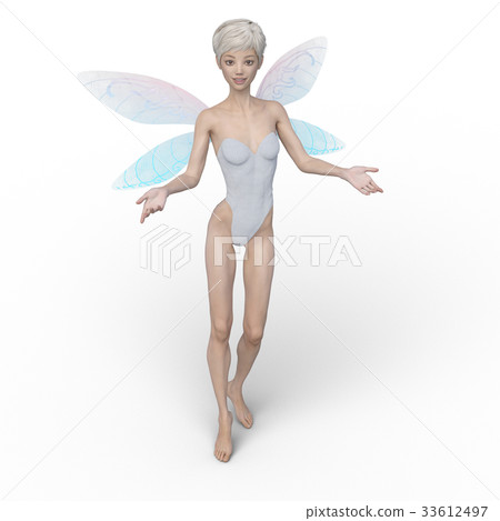 可愛的童話仙女天使perming3DCG插圖素材 可愛的童話仙女天使perming3DCG插圖素材 33612497