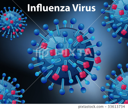 Close up diagram for Influenza virus 33613734