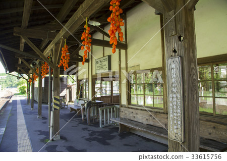 在Oiso橫河站回家的支柱上掃描機器的痕跡 在Oiso橫河站回家的支柱上掃描機器的痕跡 33615756