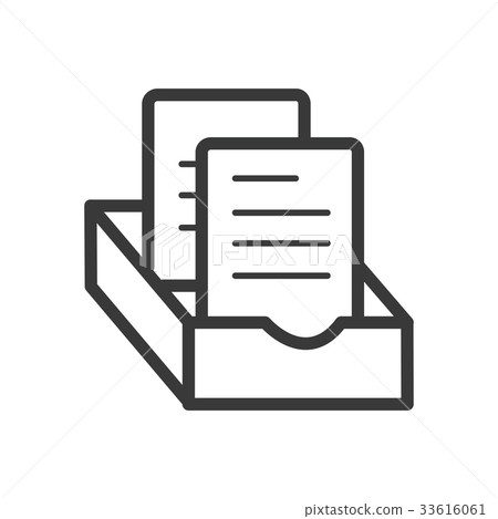 Document file icon line style Document file icon line style 33616061