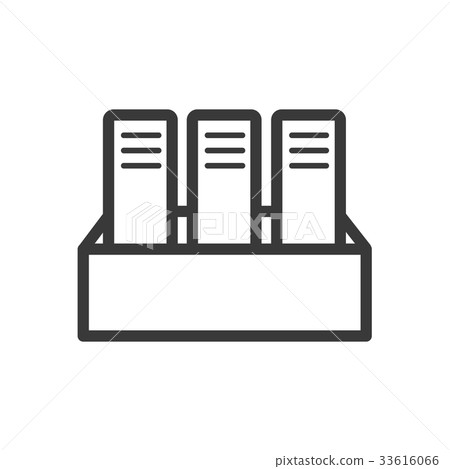 Document file icon line style 33616066