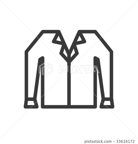 shirts Office uniform vector line icon shirts Office uniform vector line icon 33616172