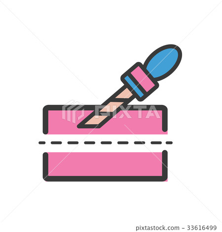 Cutter icon cartoon style Cutter icon cartoon style 33616499