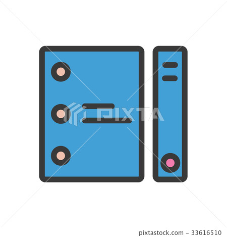 Document file icon cartoon style 33616510