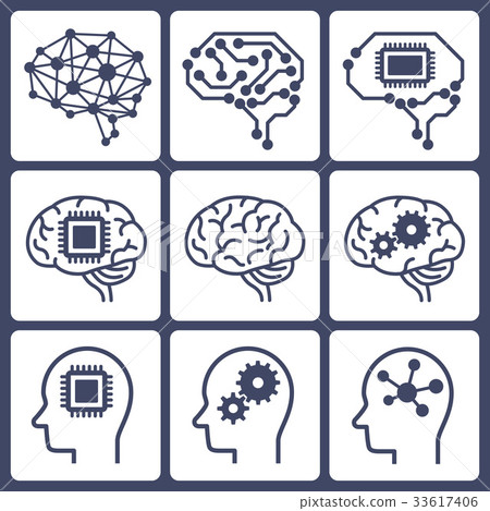 AI（人工智能）圖標 33617406