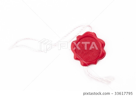 red wax blank seal swing tag 33617795
