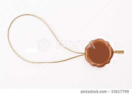 golden metallic seal swing tag golden metallic seal swing tag 33617799