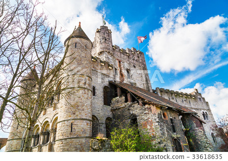 Gravensteen castle in Ghent, Belgium 33618635