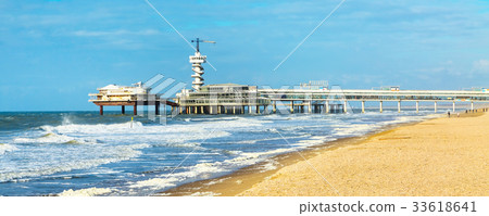 North Sea beach and Scheveningen, Hague, Holland North Sea beach and Scheveningen, Hague, Holland 33618641