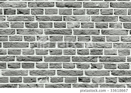 Texture gray brick wall background Texture gray brick wall background 33618667