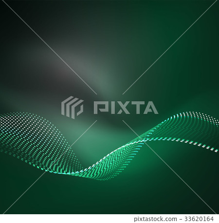 Vector wave particles background Vector wave particles background 33620164