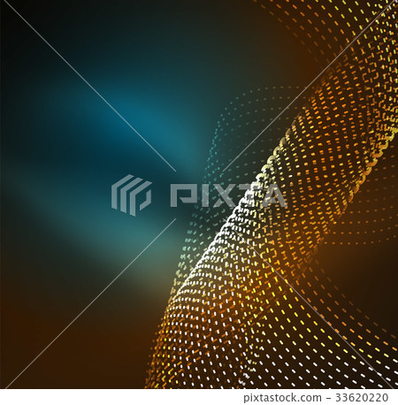 Vector wave particles background Vector wave particles background 33620220