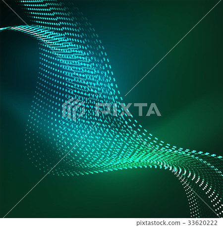 Vector wave particles background Vector wave particles background 33620222