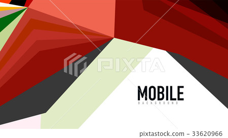 Modern triangle presentation template 33620966