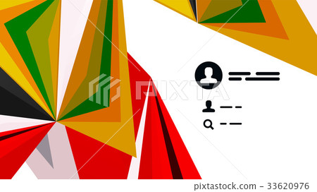 Modern triangle presentation template 33620976