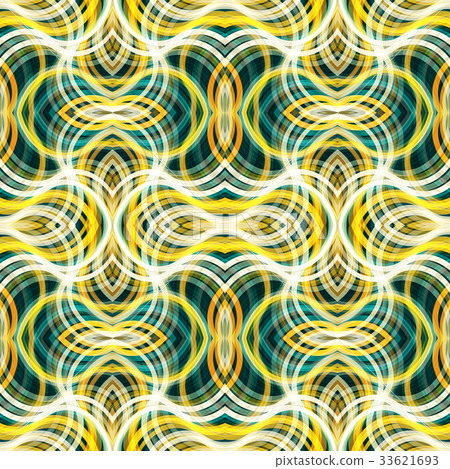 Stripes with crossing lines seamless patterns. 33621693