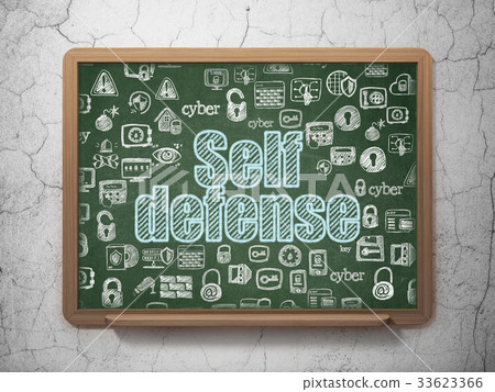 Protection concept: Self Defense on School board 33623366