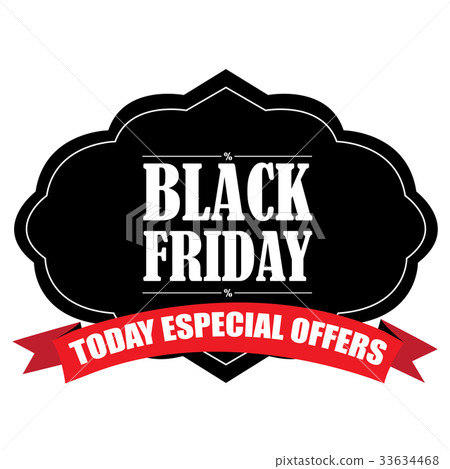 Black friday label Black friday label 33634468