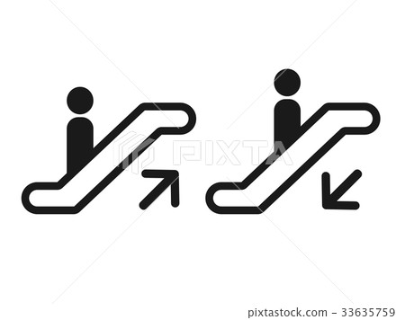 自動扶梯圖標 33635759