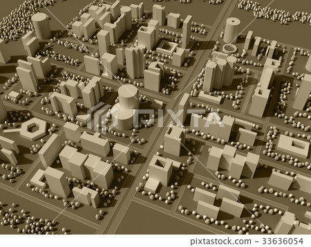 3d rendering map of city 3d rendering map of city 33636054