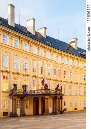 Entrance door with balcony to the Archives of Entrance door with balcony to the Archives of 33636533