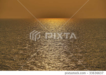 從船上的日本海的黃昏 33636637